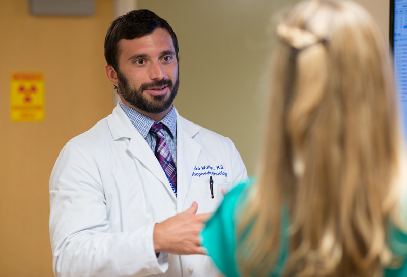 Doctor speaking with patient